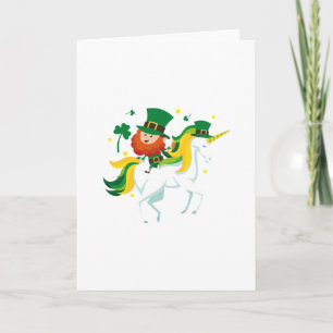 St Patricks van de Eenhoorn van Lepricorn het Kind Kaart