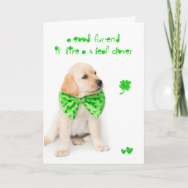 St Patricks van de vriendschap het Puppy van de Kaart
