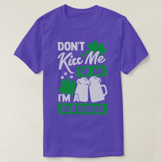 St Patrickx27s Day Bartender Gift T-shirt (Design voorkant)