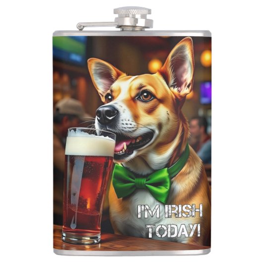 St. Pat's Dog Heupfles (Voorkant)