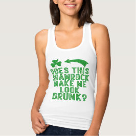 St. Pats Shamrock Humor Tanktop