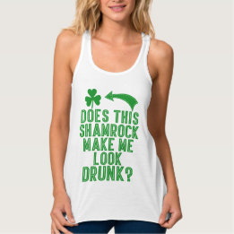 St. Pats Shamrock Humor Tanktop