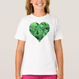 St. Patties day, groene shamrock, Ierse harten T-shirt