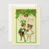  St. Patty Day Erin go Bragh Feestdagenkaart (Voorkant / Achterkant)