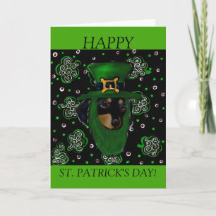 St. Patty Doxie Art Design Kaart