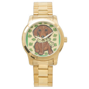 St.Patty Doxie Horloge