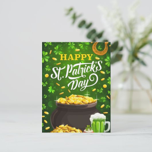 St. Patty's Day Briefkaart (Staand voorkant)