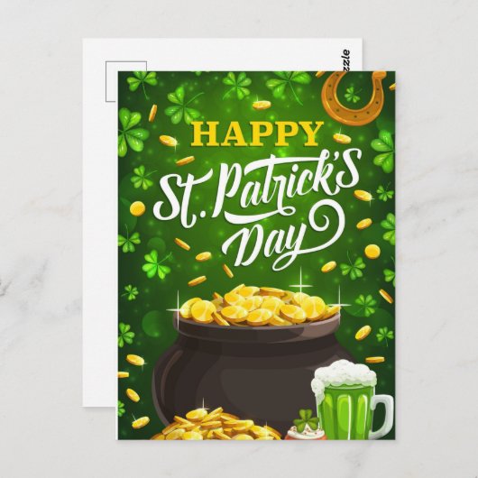 St. Patty's Day Briefkaart (Voorkant / Achterkant)