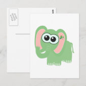 St. Pattys Day Goofkins-olifant Briefkaart (Voorkant / Achterkant)