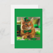 St. Patty's Day Sinaasappel Tabby Cat (Voorkant / Achterkant)
