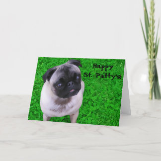 St. Patty's Pug Kaart