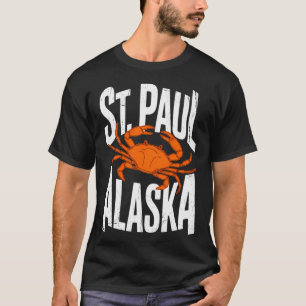 St. Paul Alaska Pribilof-eiland Beringzee krabbenv T-shirt