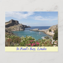 St.Paul Baai, Lindos Briefkaart