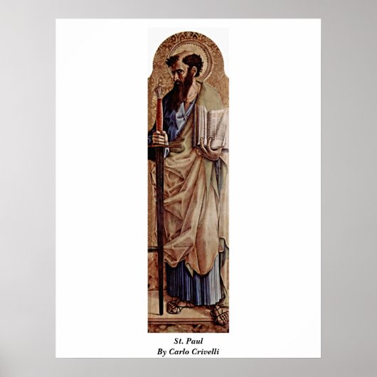 St. Paul by Carlo Crivelli Poster (Voorkant)