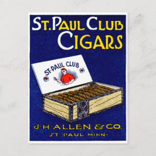 St. Paul Club Cigars 1910 Briefkaart