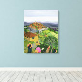 St. Paul de Vence Canvas Afdruk (Insitu (Houten vloer))