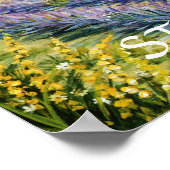 St Paul de vence en Lavender Poster (Hoek)