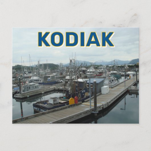 St.Paul Harbor In Kodiak Alaska Briefkaart (Voorkant)
