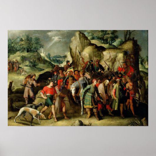 St. Paul leidde naar Damascus na zijn omleiding Poster (Voorkant)