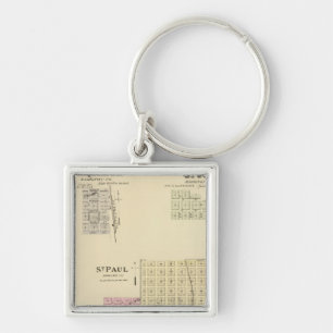 St. Paul, Marquette en St. Joe, Nebraska Sleutelhanger