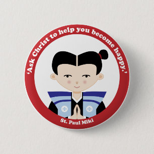 St. Paul Miki Ronde Button 5,7 Cm