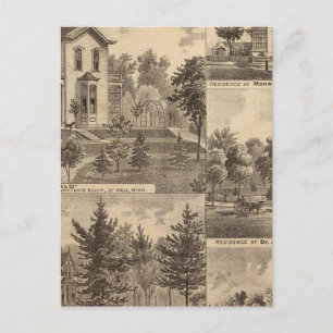 St. Paul, Minnesota Lithograaf Briefkaart