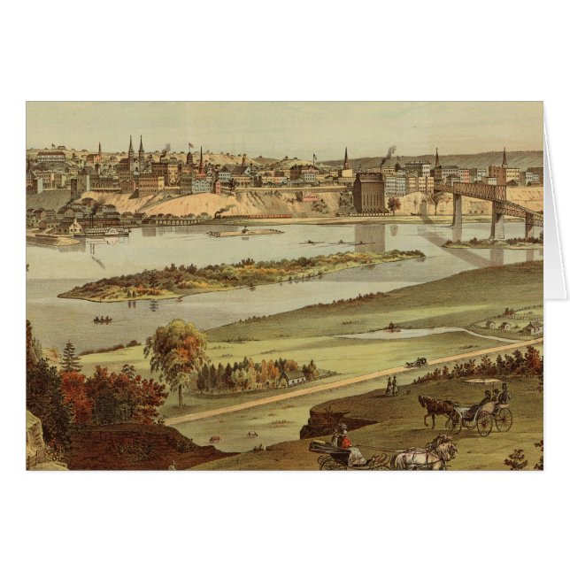 St. Paul, Minnesota Lithograph 2 (Devant horizontal)