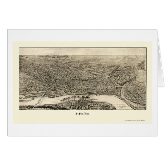 St. Paul, MN Panoramic Map - 1906 (Voorkant Horizontaal)