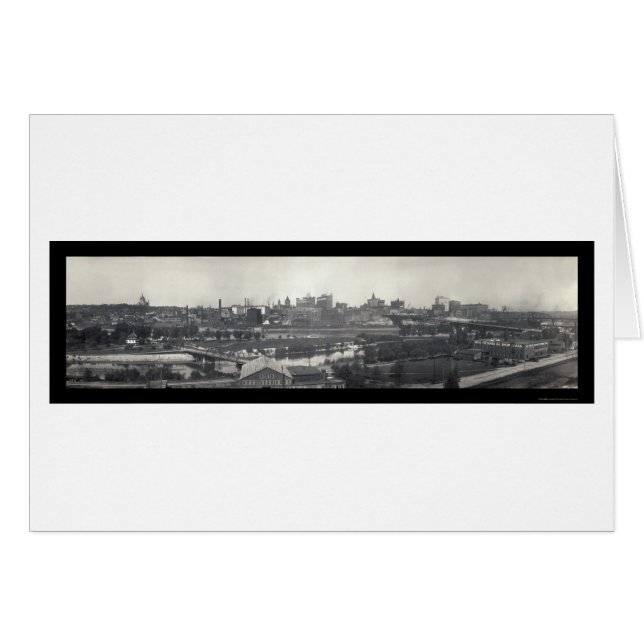St Paul MN Skyline Foto 1915 (Voorkant Horizontaal)