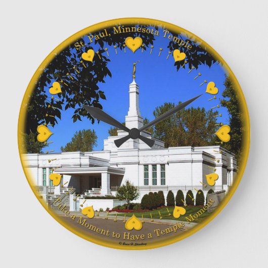 St. Paul, MN Temple Clock Grote Klok (Voorkant)