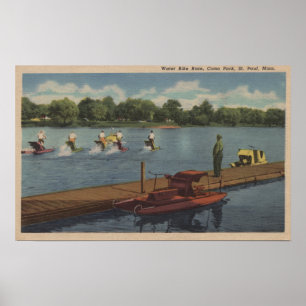 St Paul, MN - Water Bike Race in Como Park Poster