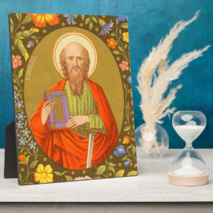 St. Paul (PM 06) 8 x 10 inch Plaque 2 met esel Fotoplaat