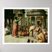 St. Paul Preaching in Athene (cartoon voor de vuis Poster (Voorkant)