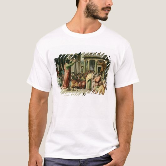 St. Paul Preaching in Athene (cartoon voor de vuis T-shirt (Voorkant)