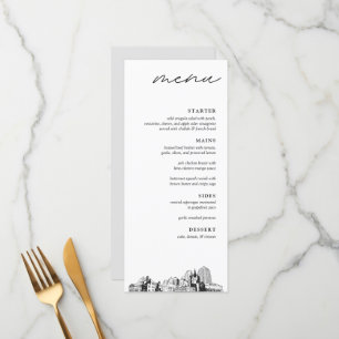 St. Paul Skyline Mariage Dîner Menu