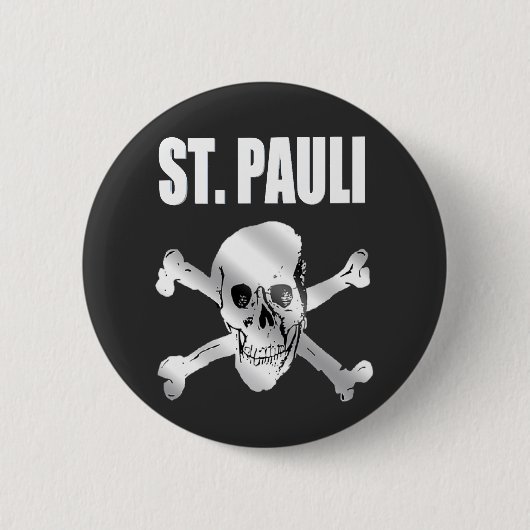 St. Pauli Fan Design Ronde Button 5,7 Cm (Voorkant)