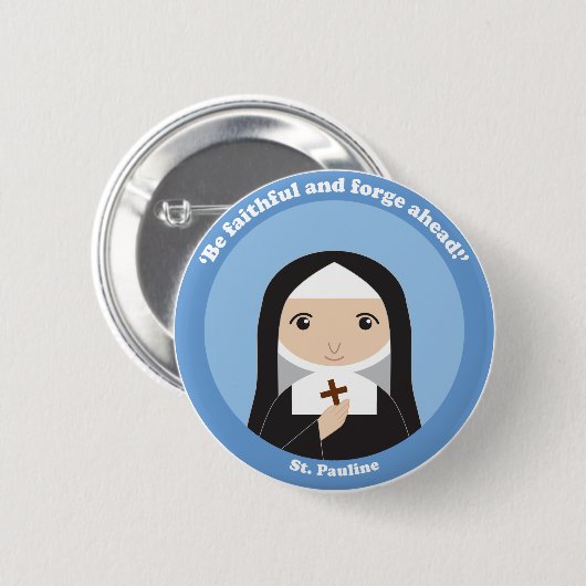 St. Pauline Ronde Button 5,7 Cm (Voorkant /achterkant)