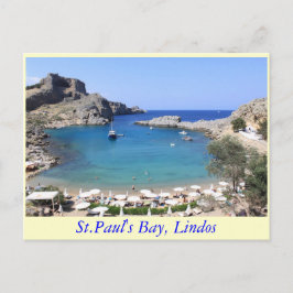 St.Paul's Bay, Lindos Briefkaart