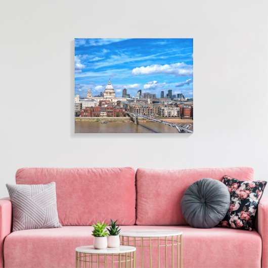 St.Paul's Cathedraal Canvas Print (Insitu (Woonkamer))