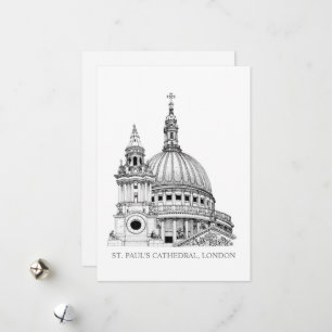 St Paul's Cathedraal Card Feestdagenkaart