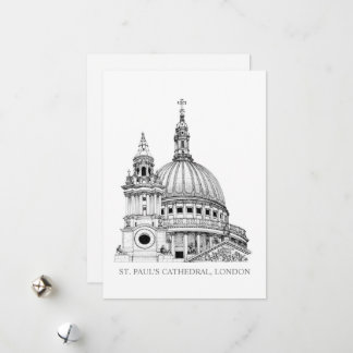St Paul's Cathedraal Card Feestdagenkaart