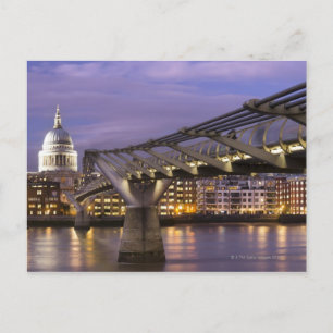 St Pauls Cathedraal en City Skyline Briefkaart
