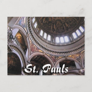 St Pauls cathedraal interior London briefkaart