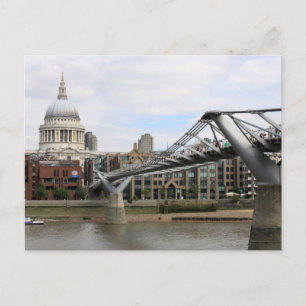 'St.Paul's Cathedraal, van Millenniumbrug Briefkaart
