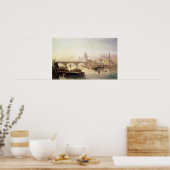 St. Paul's Cathedral en London Bridge Poster (Keuken)