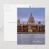 St. Paul's Cathedral Londen Briefkaart Verenigd Ko (Voorkant / Achterkant)