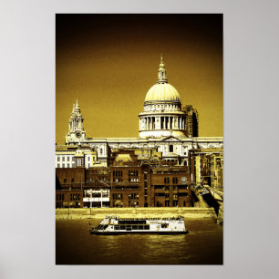 St Pauls Cathedral Londen Engeland Verenigd Konink Poster