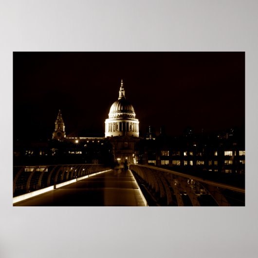 St Pauls Cathedral Londen Poster (Voorkant)