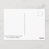 St.Paul's Cathedral London UK Carte postale (Dos)