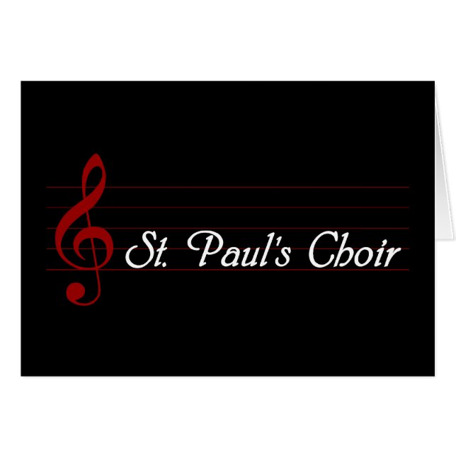 St. Paul's Choir (Voorkant Horizontaal)